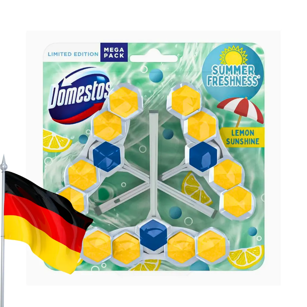 Domestos zawieszka czyszczenie nawilżanie WC 3x55g Lemon