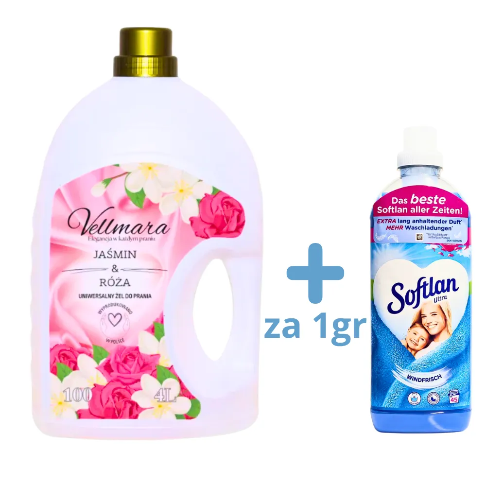 vellmara, żel do prania, kwiatowy żel do prania , softlan , płyn do płukania softlan