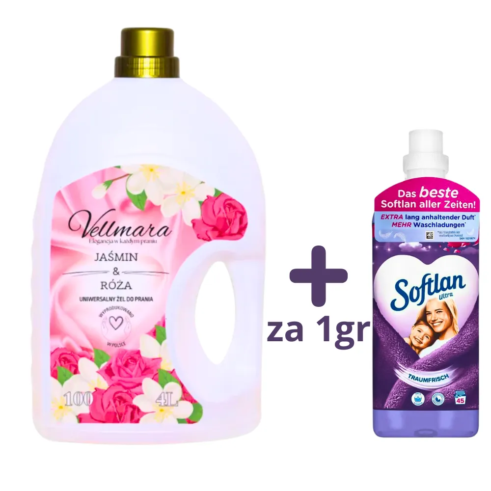 vellmara, żel do prania, kwiatowy żel do prania , softlan , płyn do płukania softlan