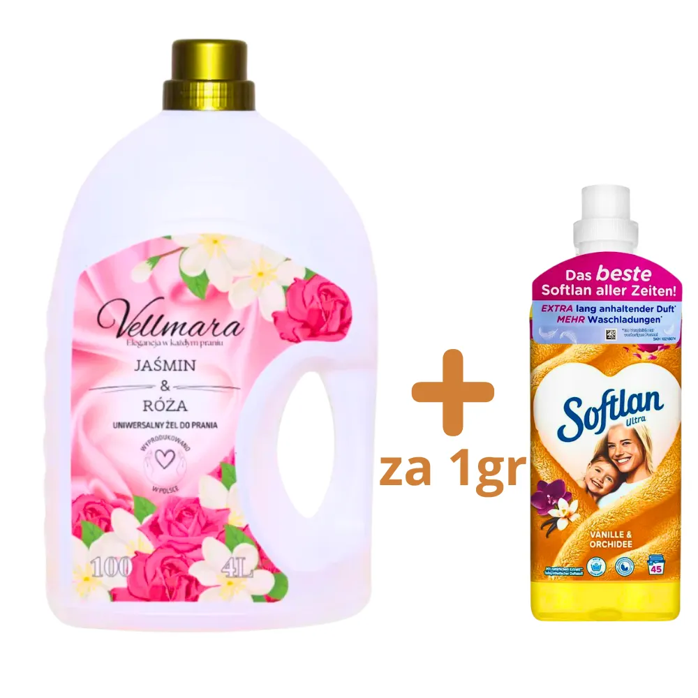 vellmara, żel do prania, kwiatowy żel do prania , softlan , płyn do płukania softlan