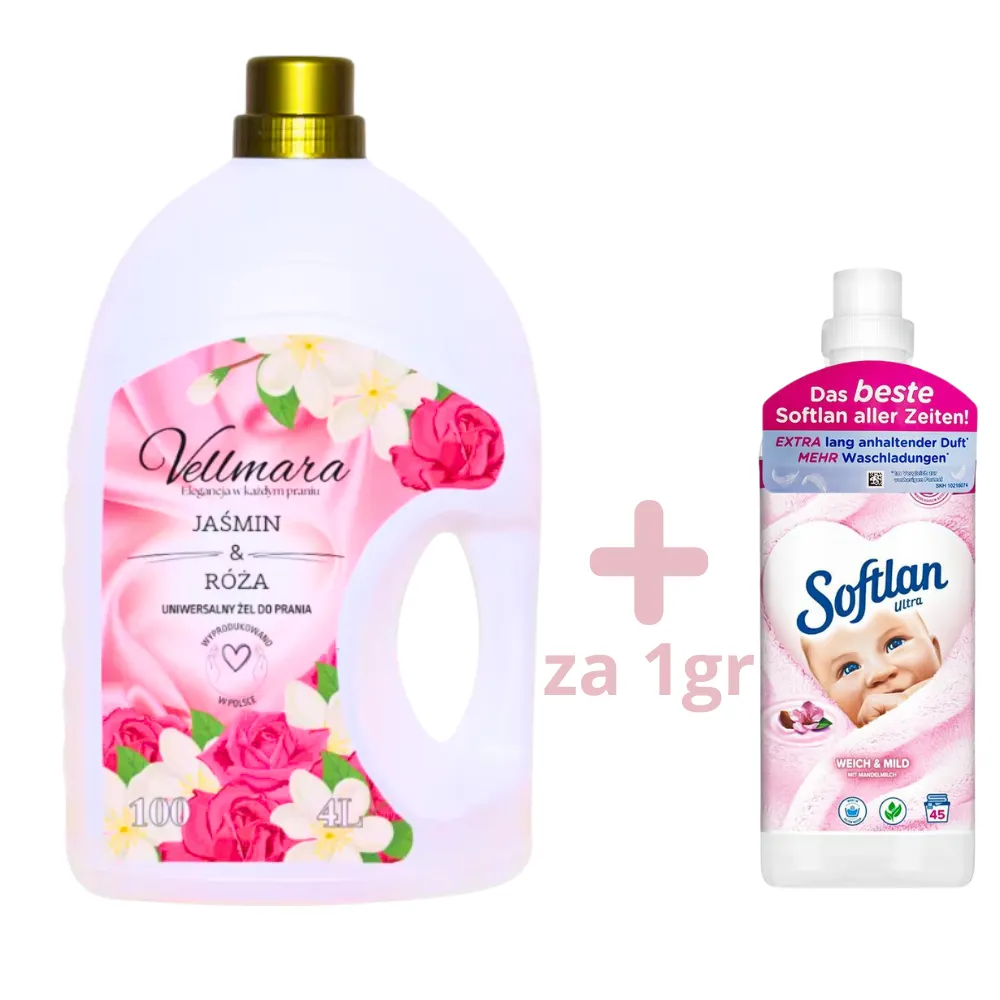 vellmara, żel do prania, kwiatowy żel do prania , softlan , płyn do płukania softlan